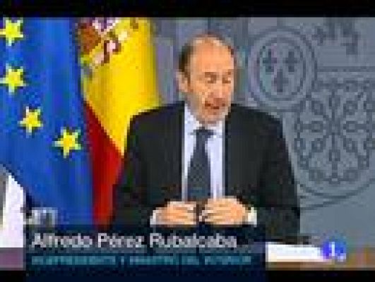 Telediario 1 - Rubalcaba deja el Gobierno