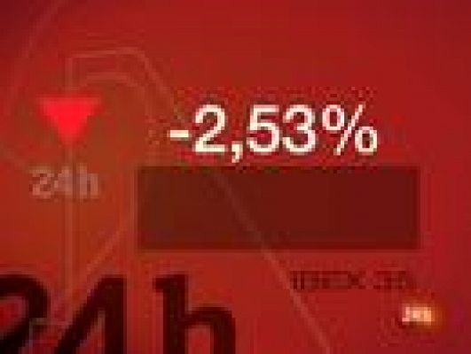 El Ibex-35 cae un 2,53% 