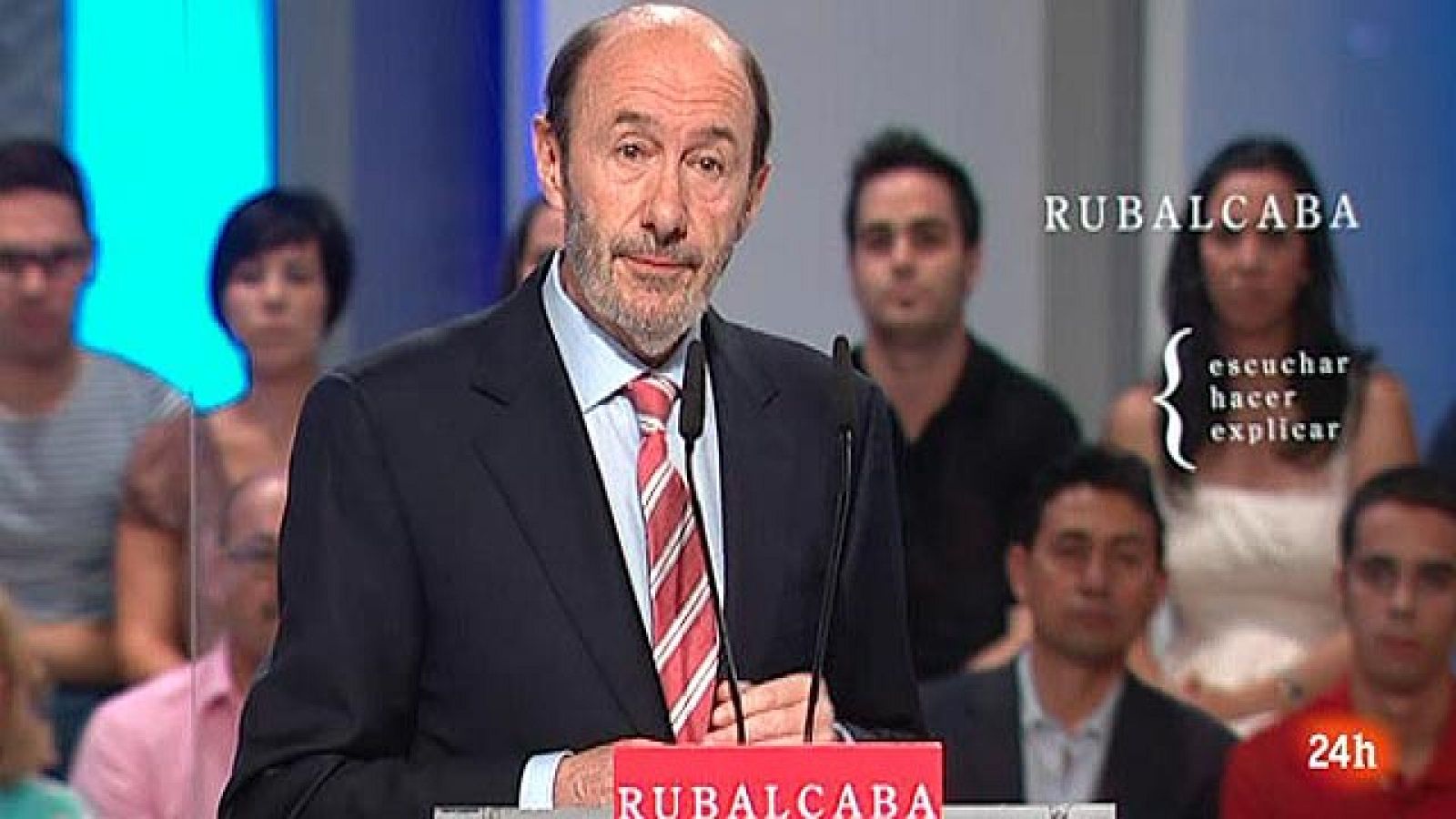 Primer discurso de Rubalcaba como candidato del PSOE
