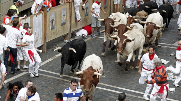 Telediario 1 - Tercer encierro de San Fermín