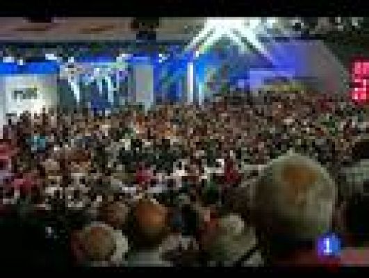 Telediario 1 - Rubalcaba se centra en economía