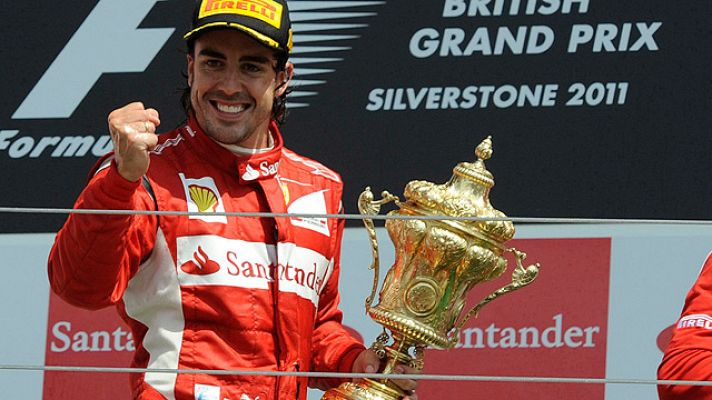 Fernando Alonso gana en Silverstone