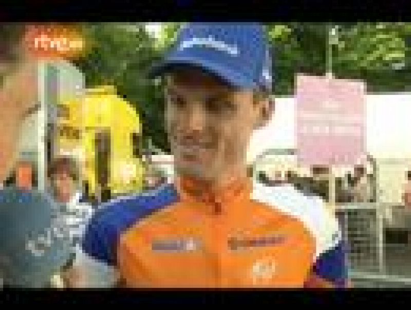 El corredor español de Rabobank Luis León, ganador de la novena etapa del Tour de Francia 2011, relata a TVE sus impresiones acerca de la jornada. "Es un día importante, que debe ser un golpe de moral para Gesink".