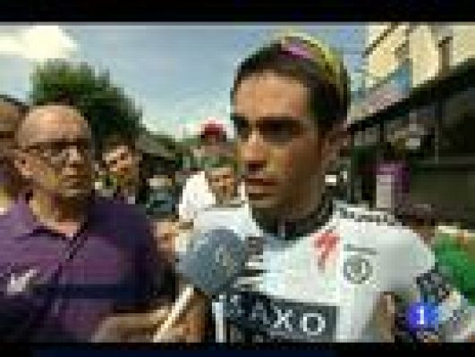 Contador y Flecha se recuperan de sus caídas