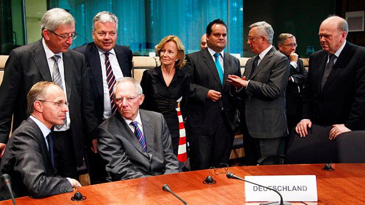 Telediario 1 - El Eurogrupo se reúne en Bruselas