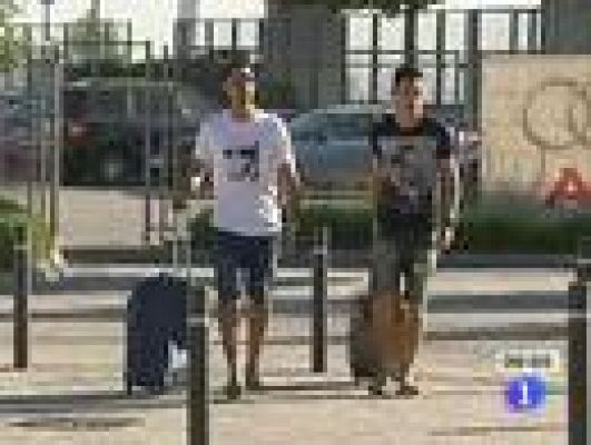 Telediario 1 - El Real Madrid inicia su gira por LA