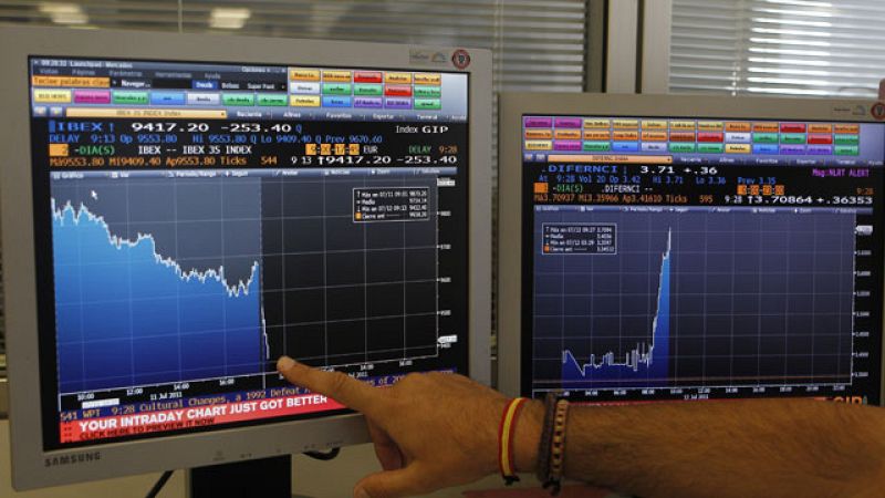 Nueva jornada de pérdidas y máximos históricos de las primas de riesgo de España e Italia