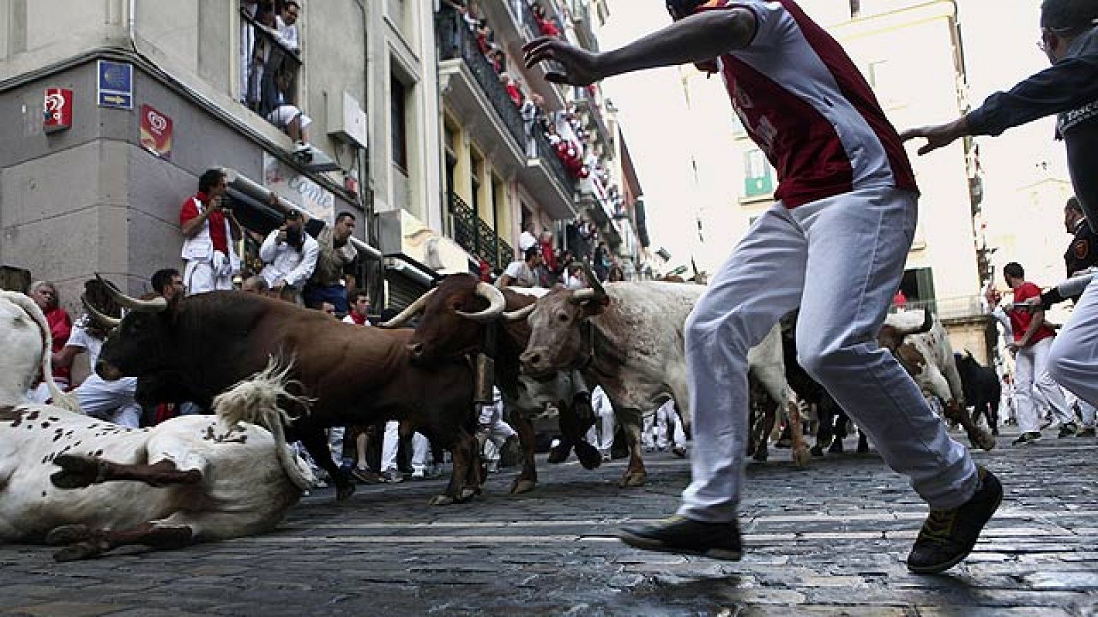 Limpio último encierro de San Fermín 2011, de Núñez del Cuvillo