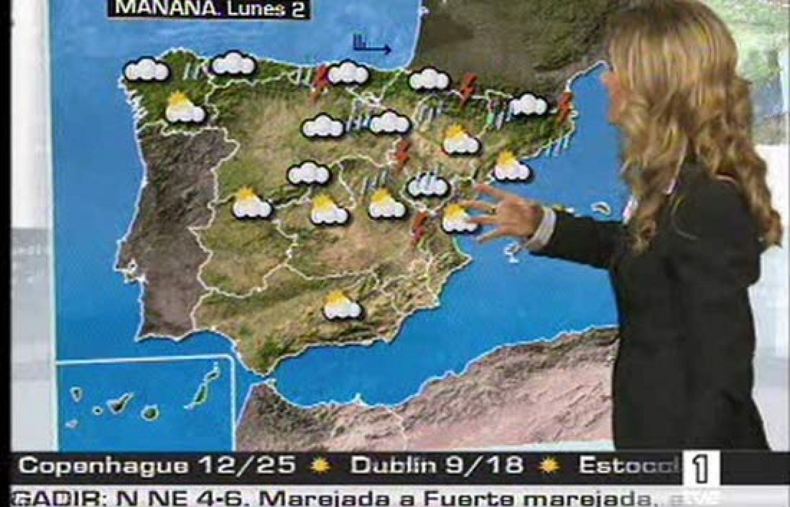 La Agencia Estatal de Meteorología prevé para este lunes viento fuerte en el litoral cantábrico (1/06/08).