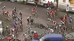 Caída de Voeckler y Verdugo
