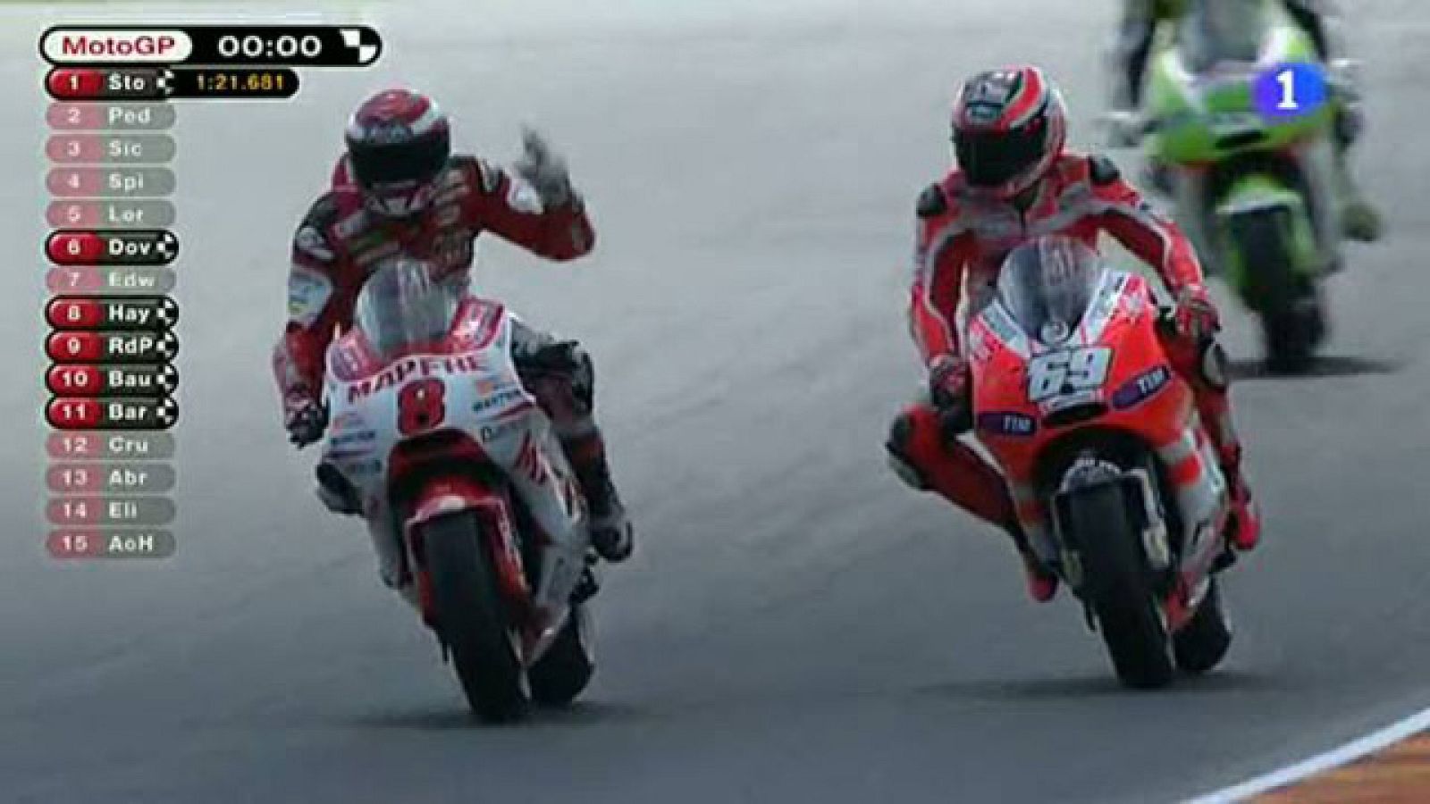 'Peineta' de Barberá a Hayden | Ver