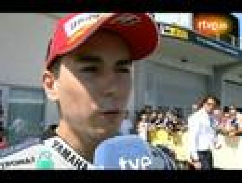 Jorge Loernzo saldrá desde la primera fila en la carrera de MotoGP y ha mostrado su alegría tras el clasificatorio. El mallorquín solo ha sido superado por Stoner y Pedrosa.