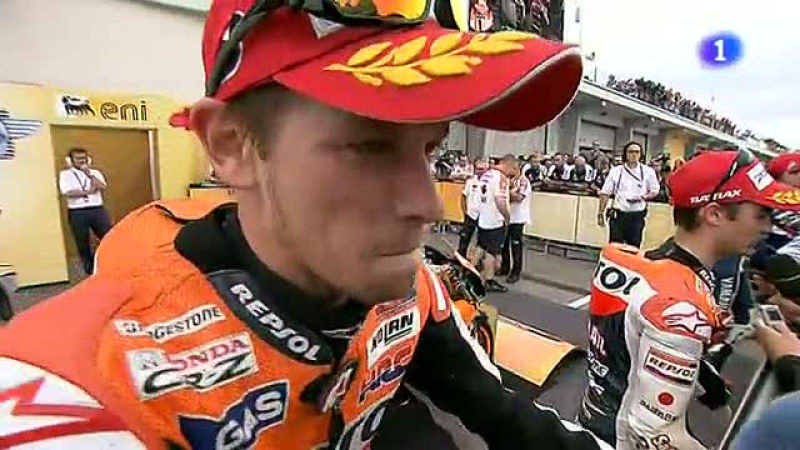 Stoner, con problemas en el freno motor | Ver