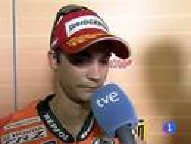 Dani Pedrosa ha expresado a las cámaras de TVE su satisfacción por la victoria en el GP de Alemania, donde ha ganado en cinco ocasiones.