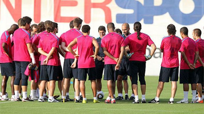 Telediario 1 - El Barça vuelve al trabajo