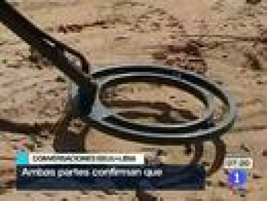 Telediario 1 - EE.UU. habla con emisarios de Gadafi