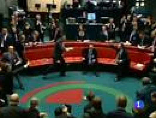 Telediario 1 - Reunión del eurogrupo