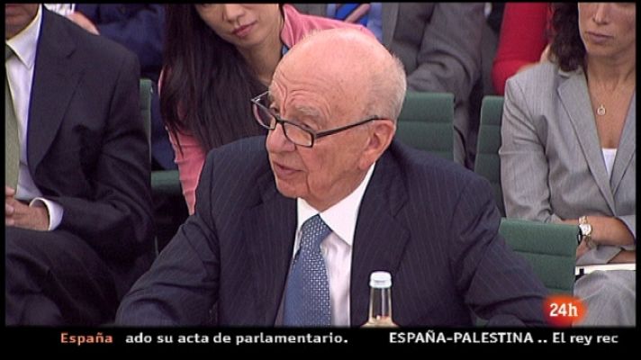 Especiales informativos - Comparecencia de Rupert Murdoch ante el Parlamento británico. Parte 1 - 19/07/11
