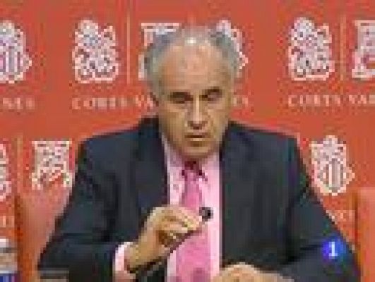 Telediario 1 - Reacciones a la dimisión de Camps