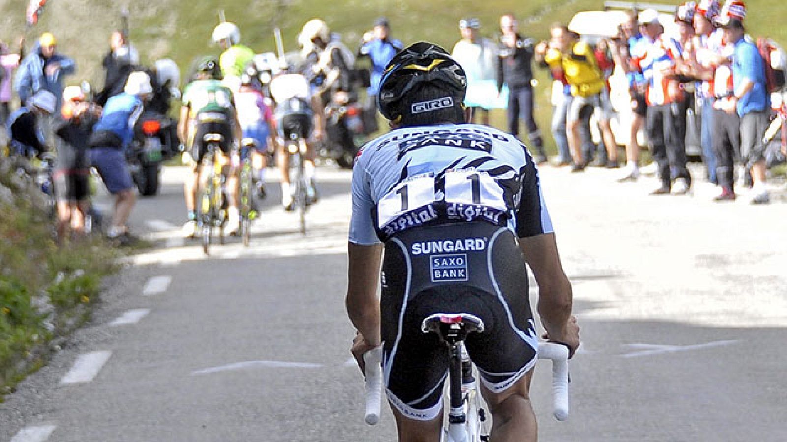 Contador se desfonda en el Galibier | Ver