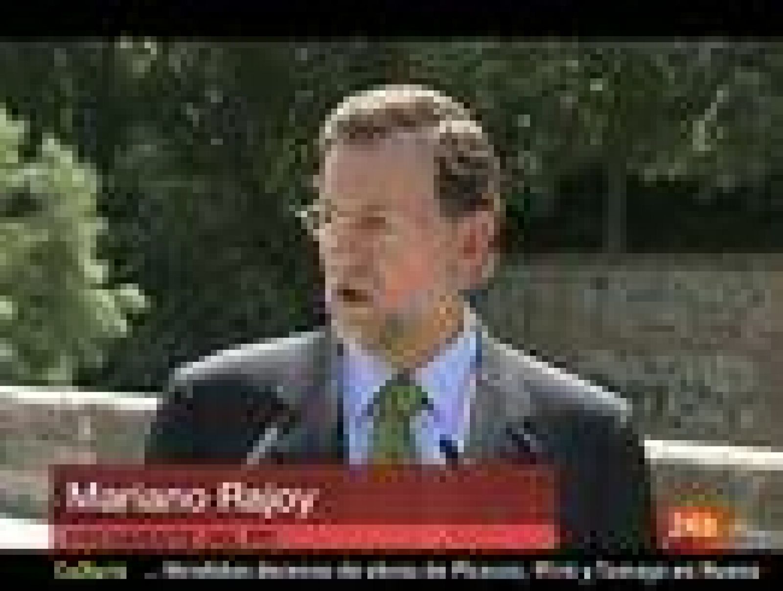 Sin programa: Rajoy dice que Camps ha actuado "con grandeza" en una situación "difícil" | RTVE Play
