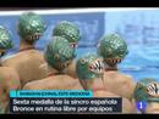 Telediario 1 - España se cuelga su quinto bronce