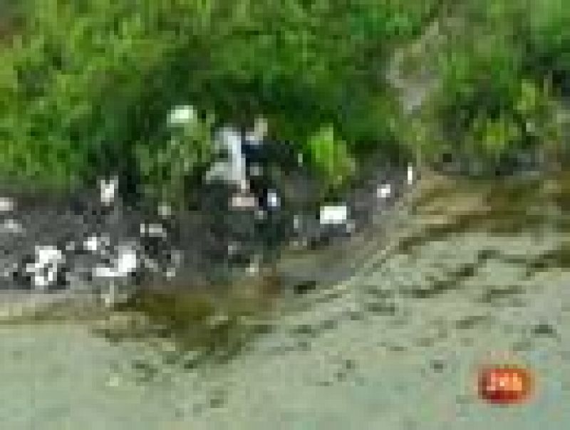 Uno de los helicópteros capta la imagen del asesino disparando en la isla de Utoya 