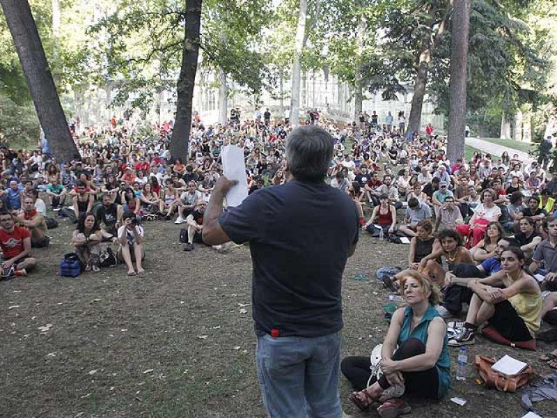 Los 'indignados' seguirán con sus movilizaciones hasta Bruselas