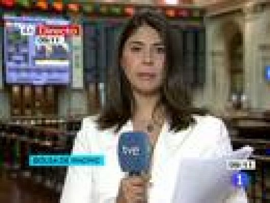 Telediario 1 - Crece el riesgo país,sube la Bolsa