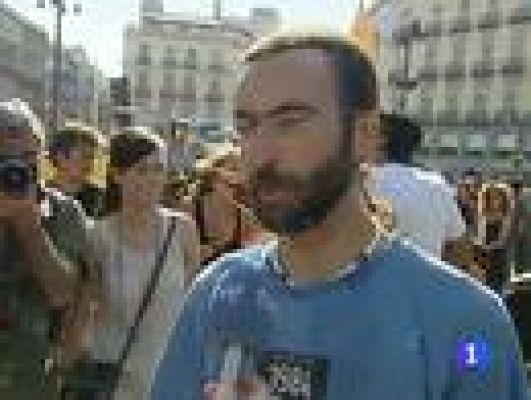 Telediario 1 - La marcha popular indignada ya camina rumbo a Bruselas