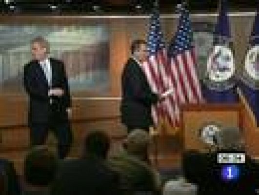 Telediario 1 - La presión del Tea Party bloquea el voto de los republicanos sobre el plan de deuda en EE.UU.