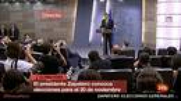 Informativo 24h - Zapatero: "La decisión de adelantar las elecciones la tengo pensada y madurada desde hace tiempo"