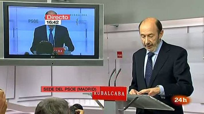 Rubalcaba valora el adelanto