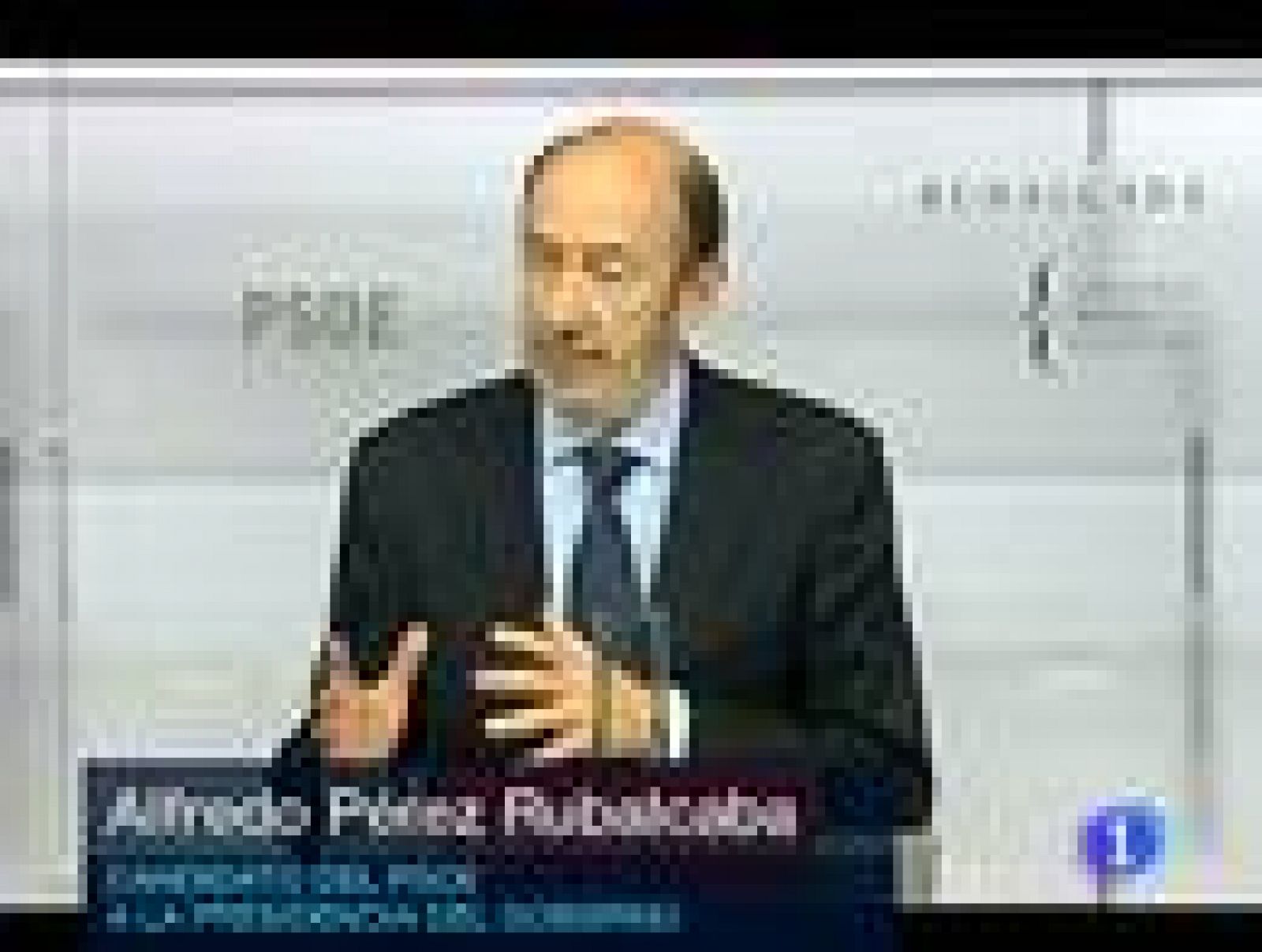 Telediario 1: Rubalcaba habla el adelanto | RTVE Play