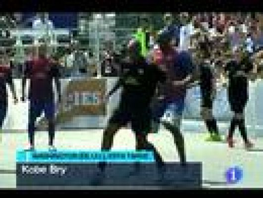 Telediario 1 - Kobe Bryant, el '24' azulgrana