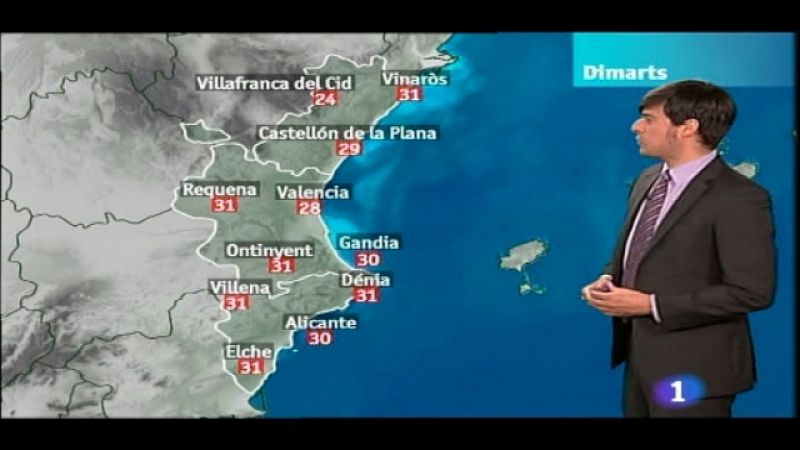 El tiempo en la C. Valenciana - 02/08/11 - Ver ahora