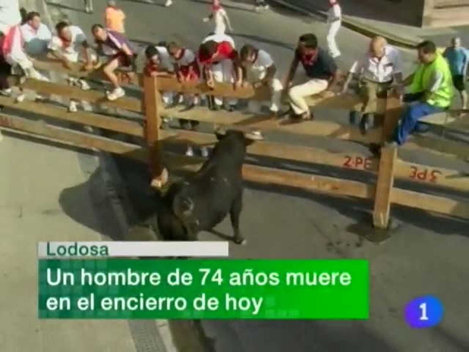   Trágico encierro en Lodosa. Sube el paro en Navarra y caen las ventas de coches, además Pamplona eds una de las tres capitales españolas más caras. (02/08/11)