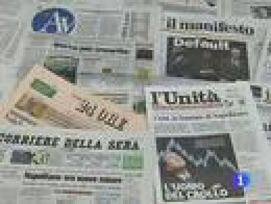 Telediario 1 - Prima de riesgo italiana en máximos