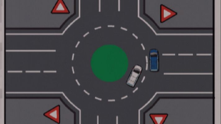 Telediario 1 - Peligro en las rotondas