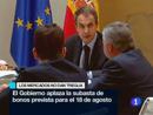 Telediario 1 - Telediario 2 en 4' - 04/08/11