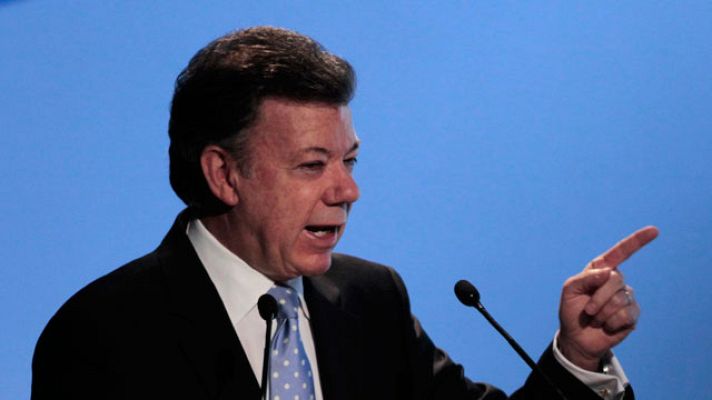 Telediario 1 - Primer año para Juan Manuel Santos