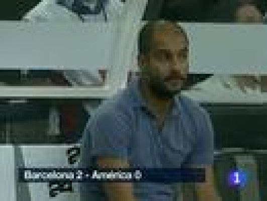 Telediario 1 - El Barça cierra su gira y piensa en la Supercopa