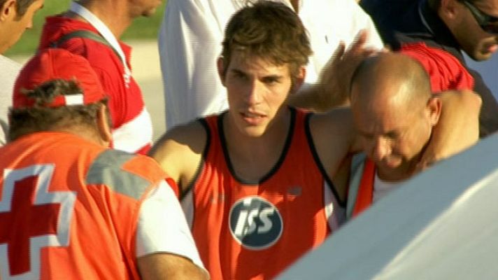  - Alex Cristia sufre una gran caída