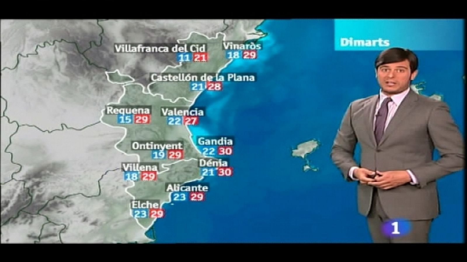 L'informatiu - Comunitat Valenciana: El tiempo en la C. V. - 08/08/11 | RTVE Play