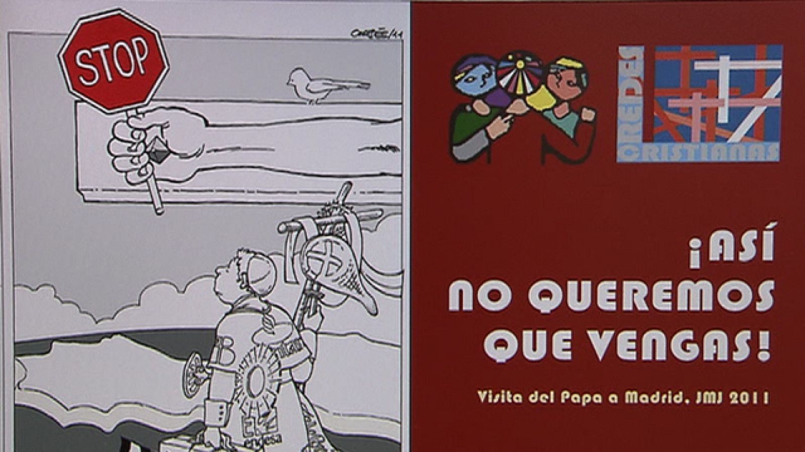 Los convocantes de la manifestación contra la visita del Papa se niegan a trasladar la protesta