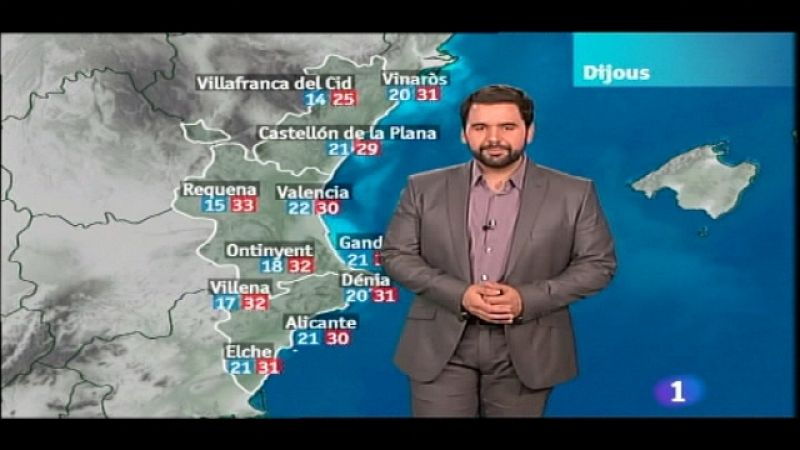  El tiempo en la C. Valenciana - 10/08/11 - Ver ahora 