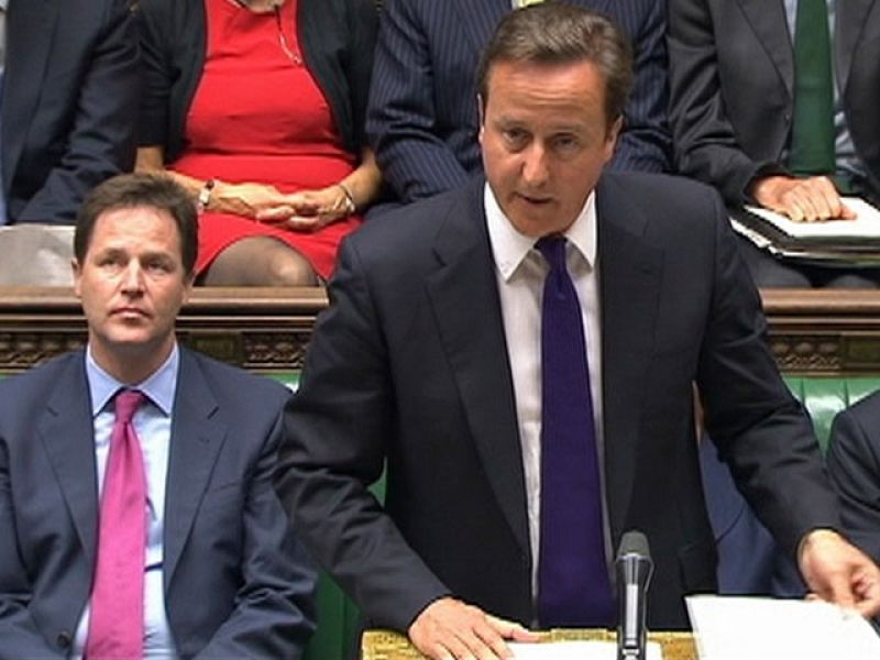 Sesión extraordinaria del parlamento de Londres