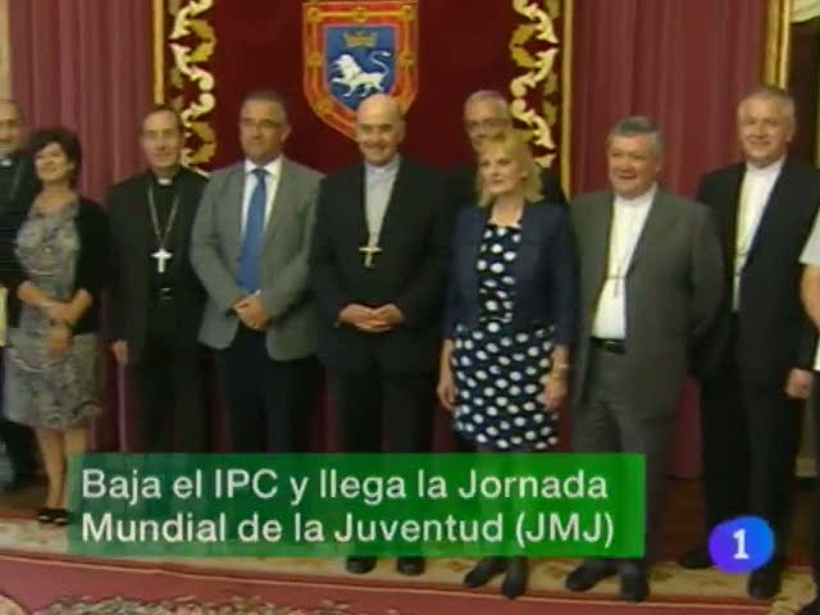  En Navarra baja el IPC un 0,3%. Navarra recibe a los participantes de la JMJ. Presentado Raitala en las instalaciones del Reyno de Navarra (12/08/11)