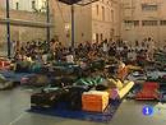 Telediario 1 - Barcelona con los peregrinos