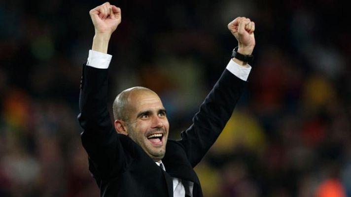 Telediario 1 - Guardiola, talismán en el Bernabéu